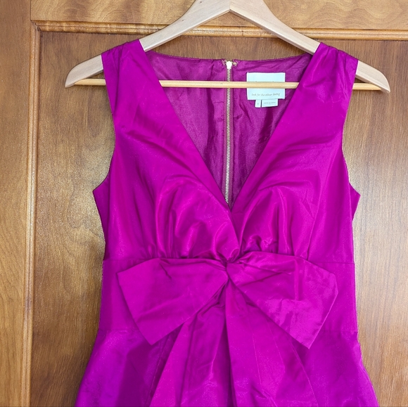 Kate Spade New York Silk Bow Midi Dress | Size 4 - Picture 2 of 6